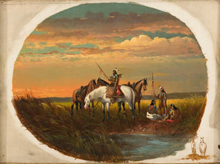 John Mix Stanley - A Halt on the Prairie for a Smoke.webp