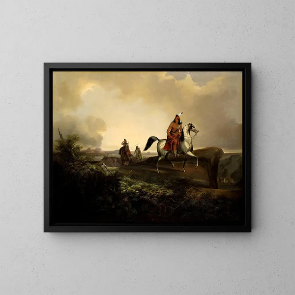 Couteau noir, un guerrier apache - John Mix Stanley — quadro incorniciato alla parete