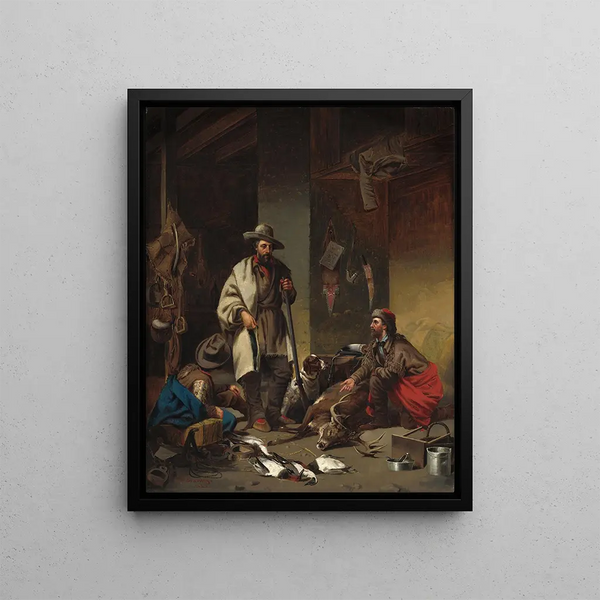 John Mix Stanley - The Trappers Cabin.webp