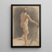 Figura maschile classica in piedi con lancia - John Opie — quadro incorniciato alla parete