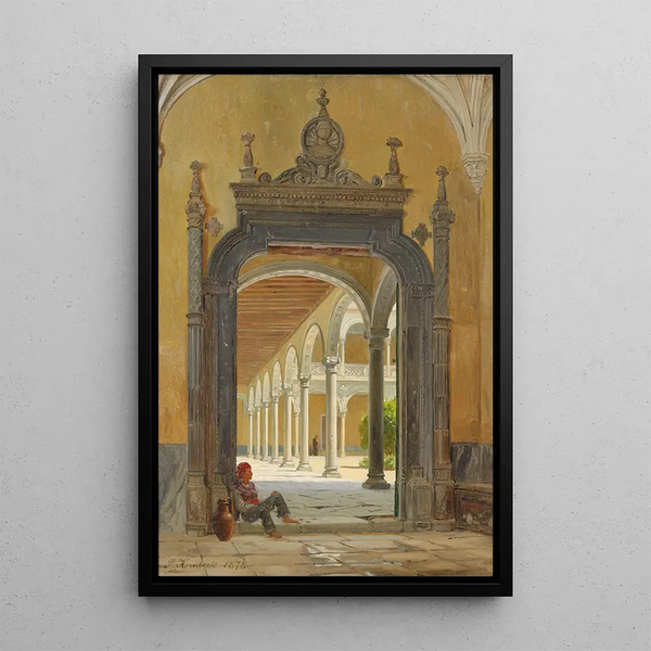 John Peter Kornbeck - An Italian cloister.webp