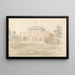 Casa con banderuola - John Preston Neale — quadro incorniciato alla parete