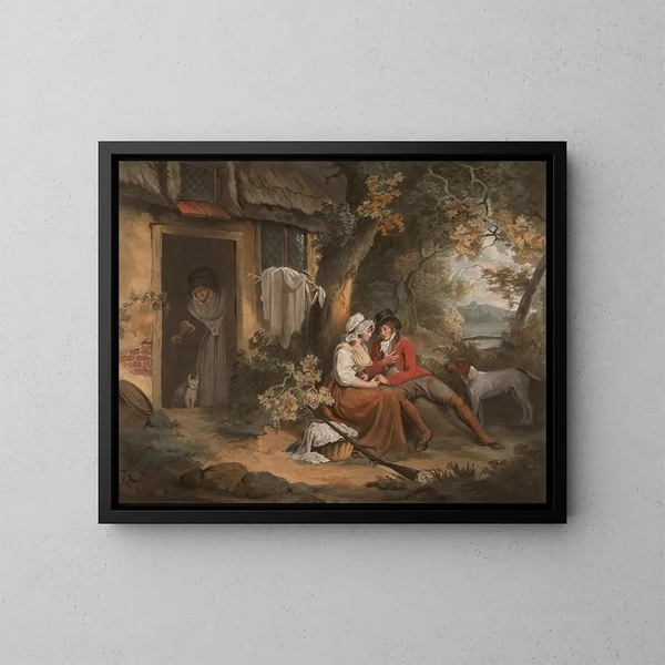 sportivo amoroso - John Raphael Smith — quadro incorniciato alla parete