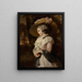 Ritratto di una giovane donna in rosa - John Raphael Smith — quadro incorniciato alla parete