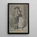 Alors elle l'attrapa et l'embrassa Proverbes Chapitre VII Verset 13 - John Raphael Smith — quadro incorniciato alla parete