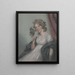 Donna con maschera - John Raphael Smith — quadro incorniciato alla parete