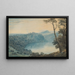Lago di Nemi e città di Genzano - John Robert Cozens — quadro incorniciato alla parete