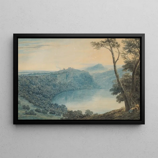 John Robert Cozens - Lake Nemi And Town Of Genzano.webp