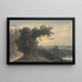 Il lago di Albano e Castel Gandolfo - John Robert Cozens — quadro incorniciato alla parete