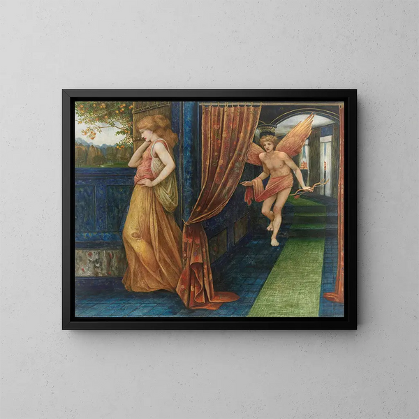 Cupidon e Psiche - John Roddam Spencer Stanhope — quadro incorniciato alla parete
