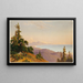 Monti Santa Cruz, baia di Monterey, Oceano Pacifico - John Ross Key — quadro incorniciato alla parete