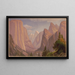 Valle di Yosemite che guarda verso est dal sentiero di Mariposa (Conflitto di casi) - John Ross Key — quadro incorniciato alla parete