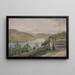 Vista sull'Hudson vicino a West Point - John Rubens Smith — quadro incorniciato alla parete