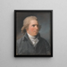 Ritratto di un gentiluomo chiamato Edmund Burke - John Russell — quadro incorniciato alla parete