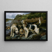 Caccia alla lontra sulla pista - John Sargent Noble — quadro incorniciato alla parete