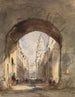 Scène di strada a Calais - John Scarlett Davis — vista dell’opera