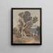 Un gruppo di alberi vicino a una staccionata - John Sell Cotman — quadro incorniciato alla parete