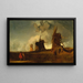 Moulins de drainage dans les Fens, Croyland, Lincolnshire - John Sell Cotman — quadro incorniciato alla parete