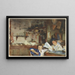 Una trattoria veneziana - John Singer Sargent — quadro incorniciato alla parete