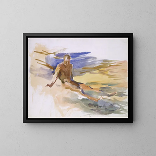 Bagnante in Florida - John Singer Sargent — quadro incorniciato alla parete