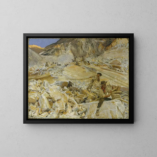 Descendre le marbre des carrières à Carrara - John Singer Sargent — quadro incorniciato alla parete