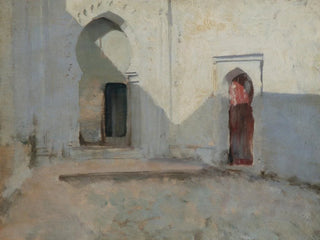 Interno del cortile a Tétouan, Marocco - John Singer Sargent — vista dell’opera