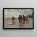 Pescatori di ostriche a Cancale - John Singer Sargent — quadro incorniciato alla parete