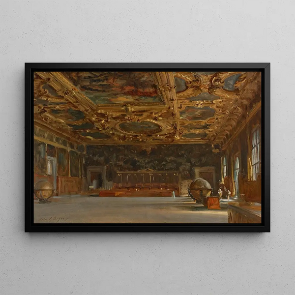 John Singer Sargent - Hall of the Grand Council Doges Palace Venice.webp