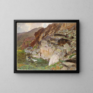 Nella valle del Simplon - John Singer Sargent — quadro incorniciato alla parete