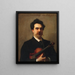 Johannes Wolff 1861-1931 violinista olandese - John Singer Sargent — quadro incorniciato alla parete