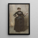 Dame à la rose Charlotte Louise Burckhardt - John Singer Sargent — quadro incorniciato alla parete