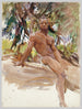 L'uomo e gli alberi in Florida - John Singer Sargent — vista dell’opera