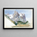 Le Cervin depuis le glacier de Zmutt, Zermatt - John Singer Sargent — quadro incorniciato alla parete