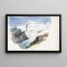 Le Mont Rose depuis Hörnli Zermatt - John Singer Sargent — quadro incorniciato alla parete