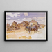 Mules e rovine - John Singer Sargent — quadro incorniciato alla parete