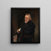 Ritratto di James Whitcomb Riley - John Singer Sargent — quadro incorniciato alla parete