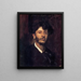 Ritratto di Jean Joseph Marie Carriès - John Singer Sargent — quadro incorniciato alla parete