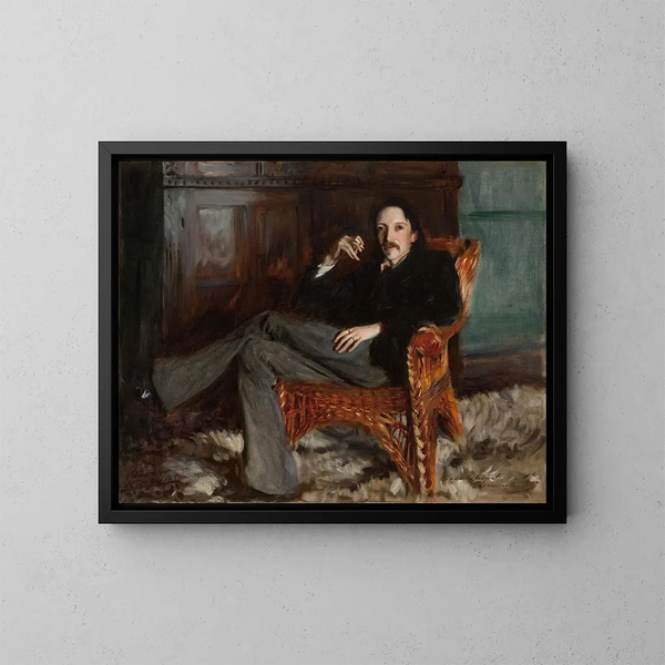 Robert Louis Stevenson - John Singer Sargent — quadro incorniciato alla parete