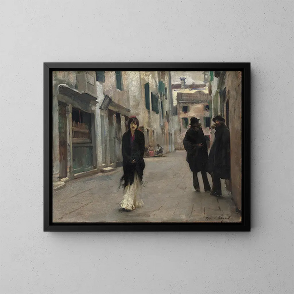 Rue a Venezia - John Singer Sargent — quadro incorniciato alla parete