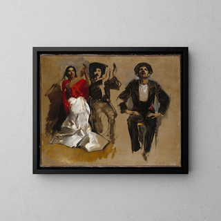 John Singer Sargent - Study for Seated Figures for El Jale.webp