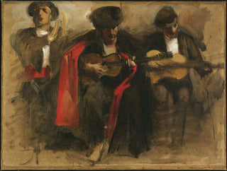 Studio per musicisti seduti per El Jaleo - John Singer Sargent — vista dell’opera