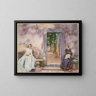 Le Mur de jardin - John Singer Sargent — quadro incorniciato alla parete