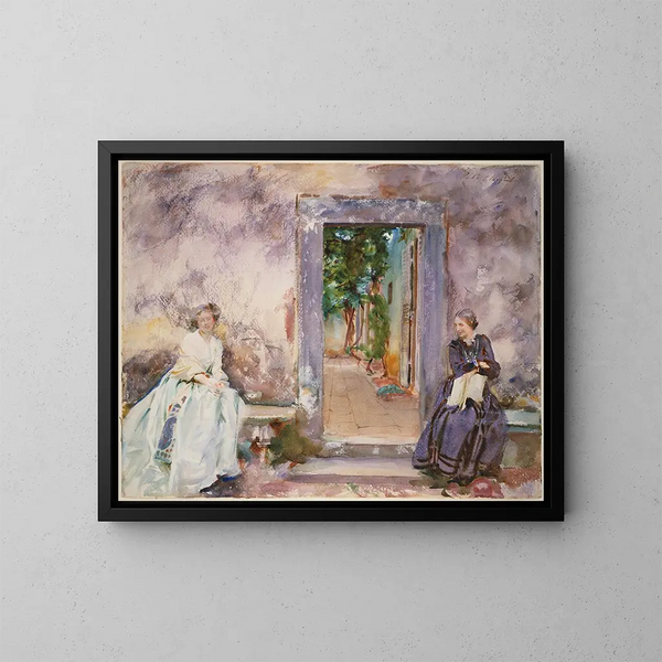 Le Mur de jardin - John Singer Sargent — quadro incorniciato alla parete