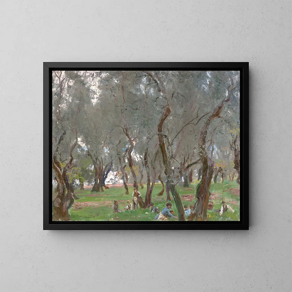 Il frutteto di ulivi - John Singer Sargent — quadro incorniciato alla parete