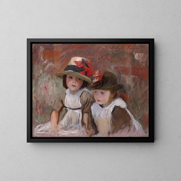 Bambini del villaggio - John Singer Sargent — quadro incorniciato alla parete