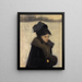 Donna con pellicce - John Singer Sargent — quadro incorniciato alla parete
