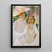 Donna con collie - John Singer Sargent — quadro incorniciato alla parete