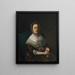 Ritratto della signora Ebenezer Austin - John Singleton Copley — quadro incorniciato alla parete