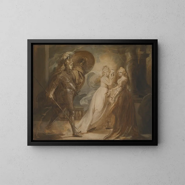 Studio per il Cavaliere della Croce Rossa - John Singleton Copley — quadro incorniciato alla parete