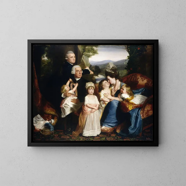 La famiglia Copley - John Singleton Copley — quadro incorniciato alla parete